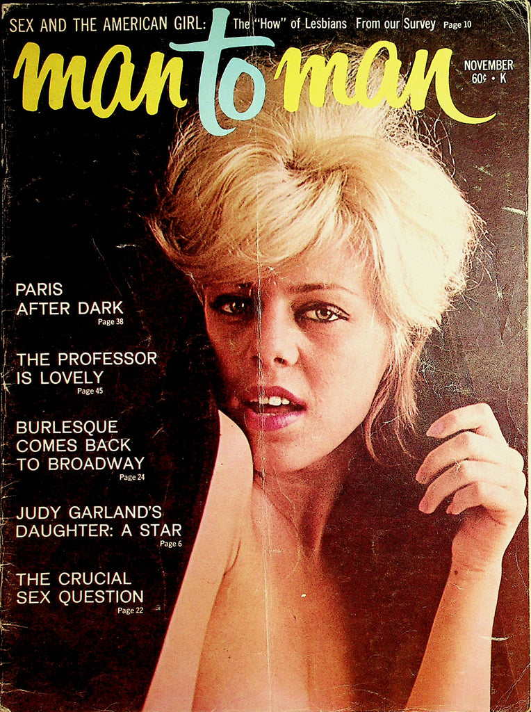 Man To Man Vintage Magazine  Liza Minnelli /Centerfold Girl  Sophie November 1965     112421lm-dm