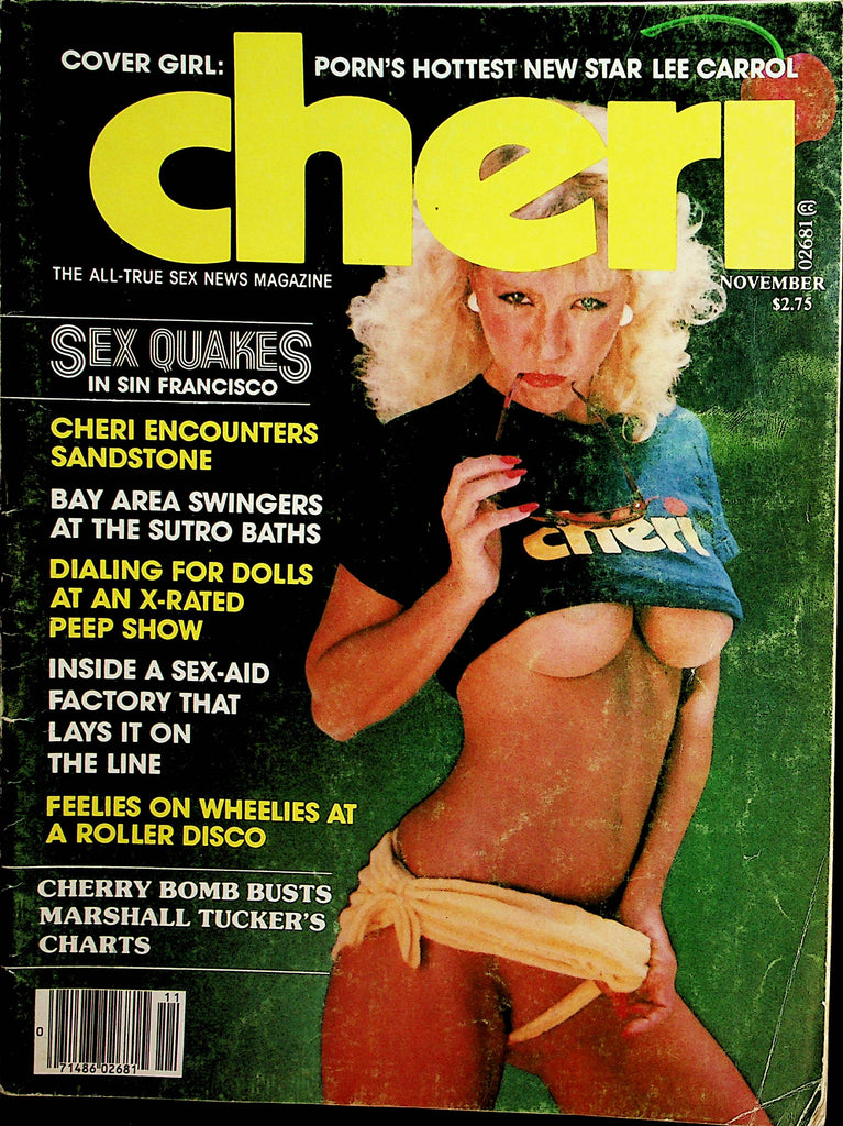 Cheri Magazine   Cover Girl  Lee Carrol / Cherry Bomb  November  1980   021622lm-p