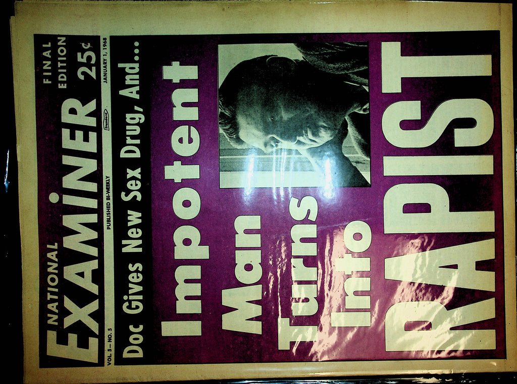 National Examiner Adult Newspaper  Impotent Man  January 1, 1968   100720lm-amsh