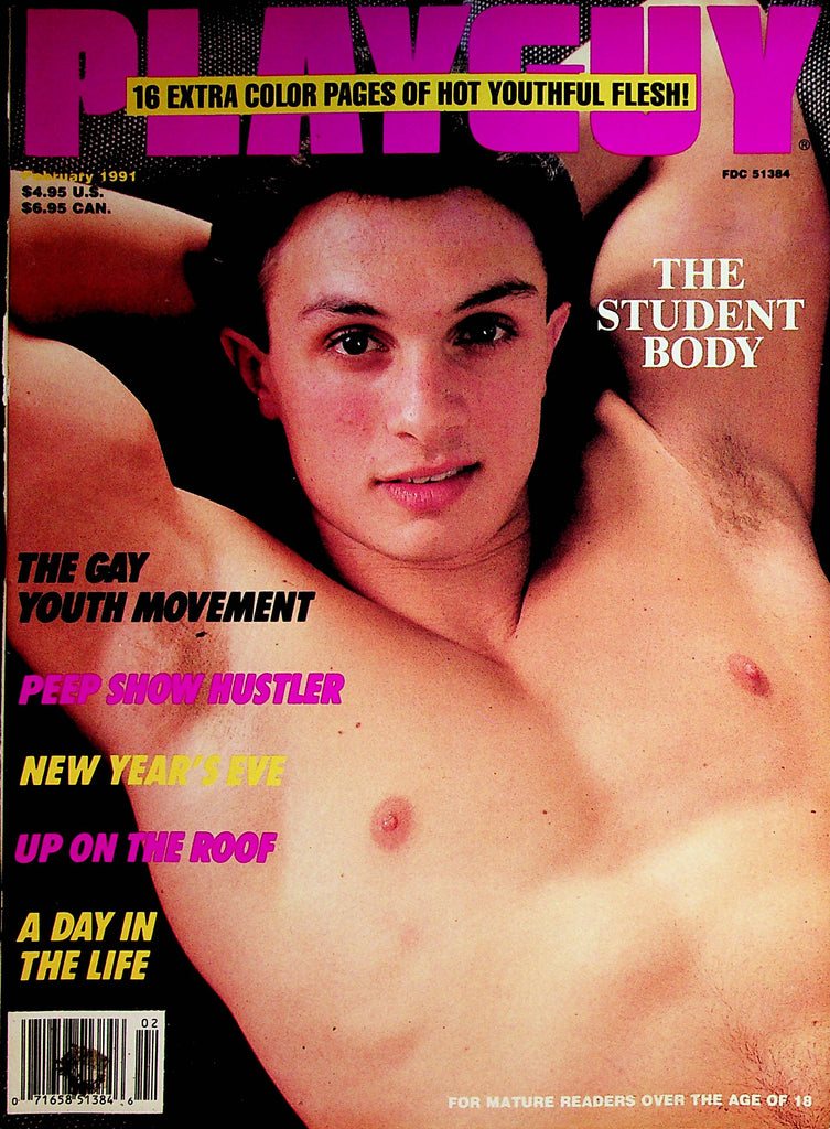 Playguy Gay Magazine  The Student Body / The Gay Youth Movement   January 1991    080522lm-p
