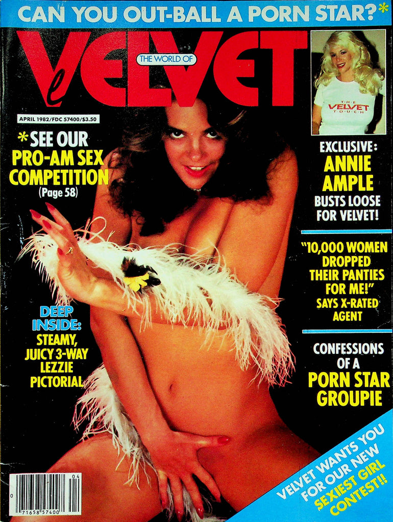 The World Of Velvet Magazine Annie Ample & Bill Margold April 1982 092822RP