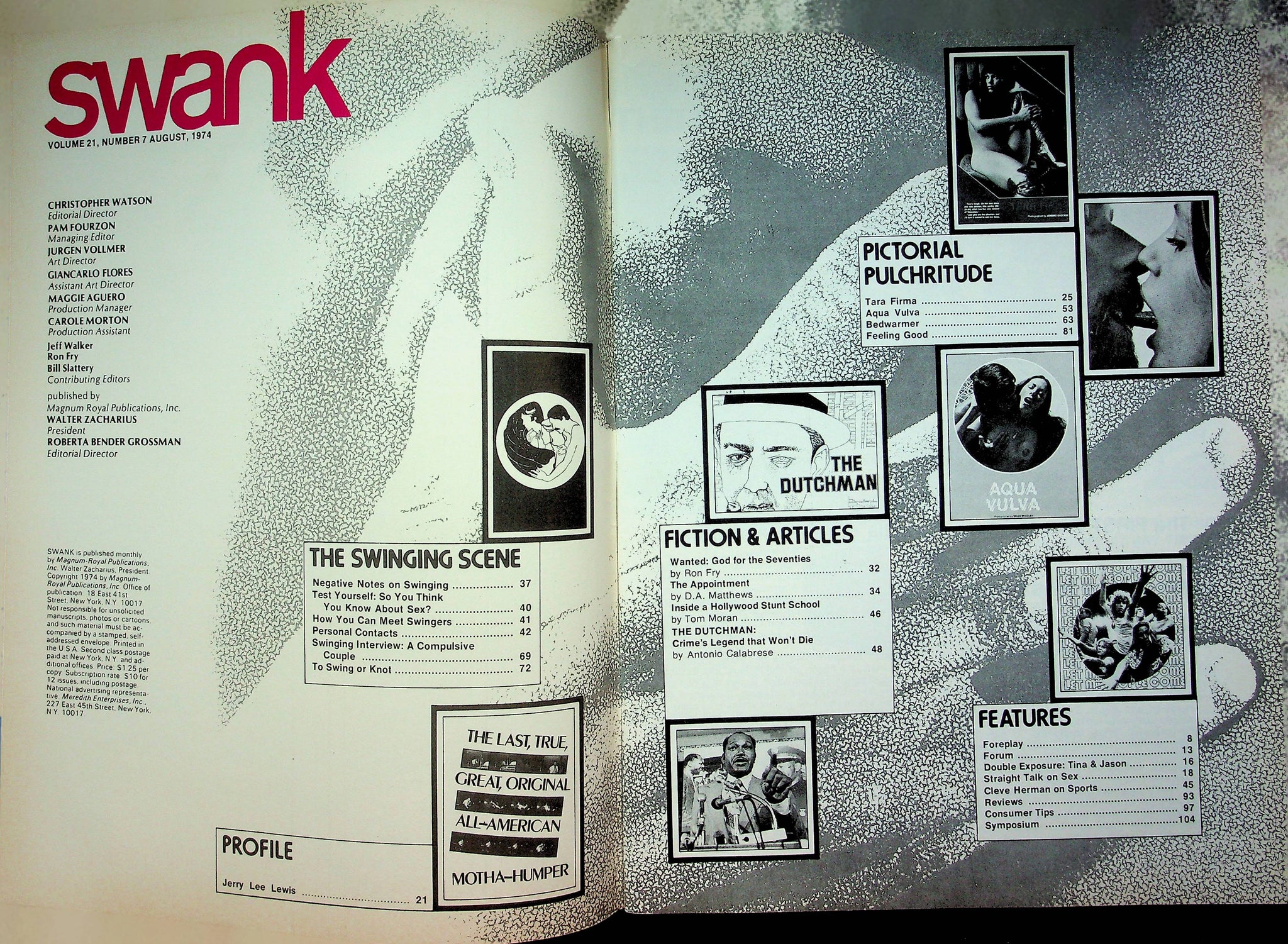 Swank Magazine Dick Van Dyke & Tara Firma & Aqua Vulva August 1974 051 ...