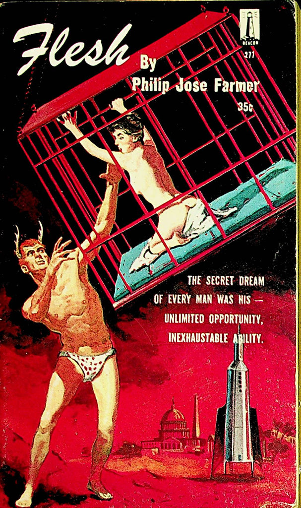 Flesh Adult Novel by Philip Jose Farmer   1st Printing 1960  Beacon Book    110521lm-dm