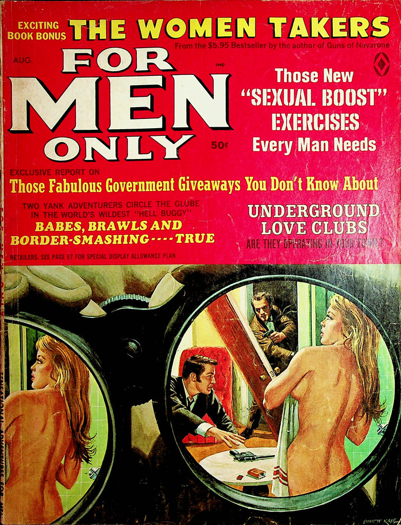 For Men Only Magazine Underground Love Clubs  August 1968      112121lm-mp