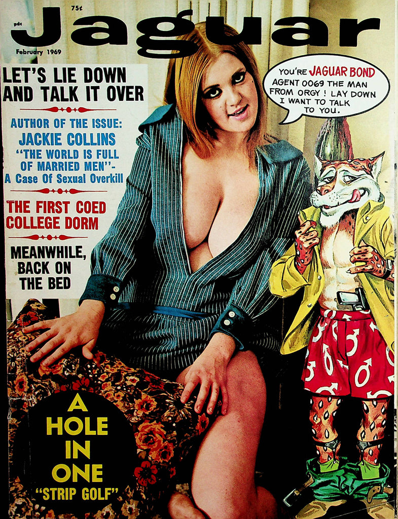 Jaguar Magazine  Jackie Collins / Centerfold Girl Patsy  February 1969     122821lm-dm