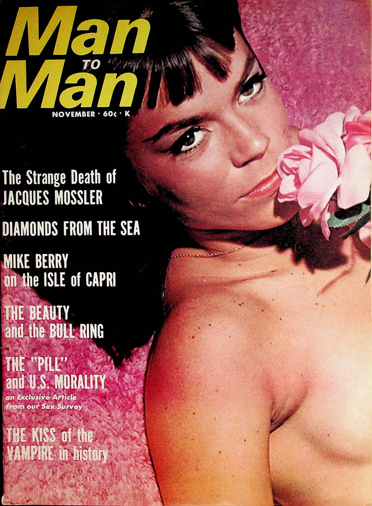 Man To Man Vintage Magazine  Brigitte Bardot / Centerfold Girl Charlie Davis November 1966     070122lm-p2