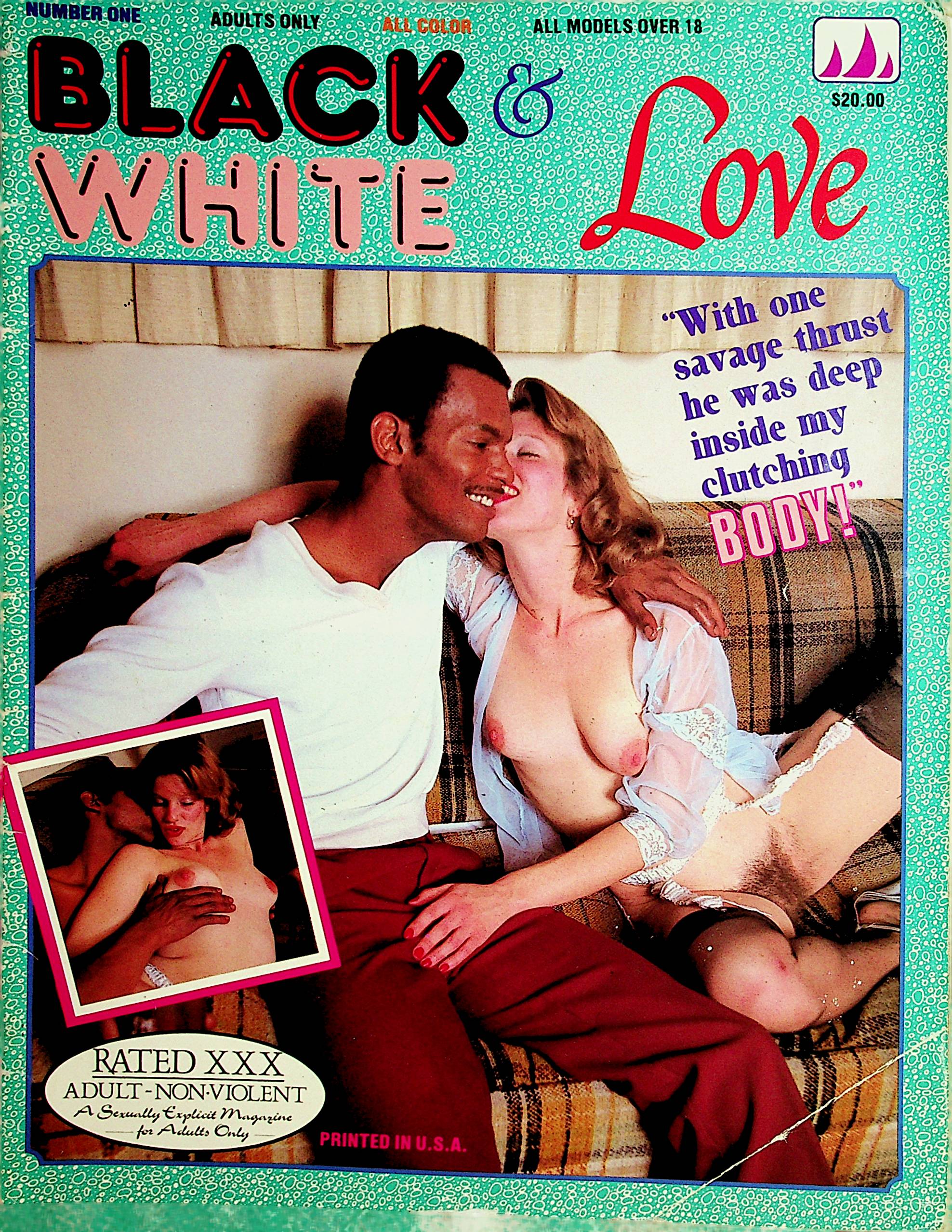 Black & White Love Magazine Love His Black Cock Deep Inside Me #1 1990 –  Mr-Magazine