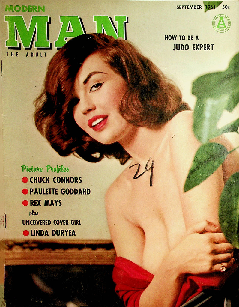 Modern Man Magazine  Covergirl Linda Duryea  September 1961   082321lm-dm