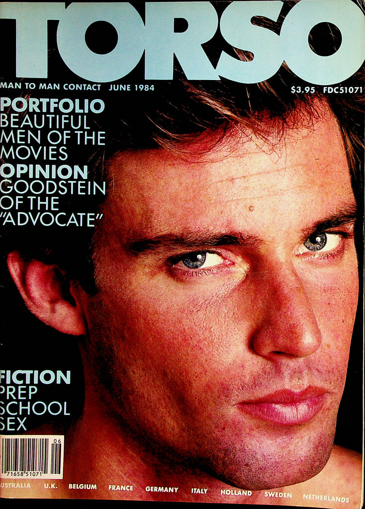 Torso Gay Magazine  Cover Guy David Scott   June 1984     112022lm-p