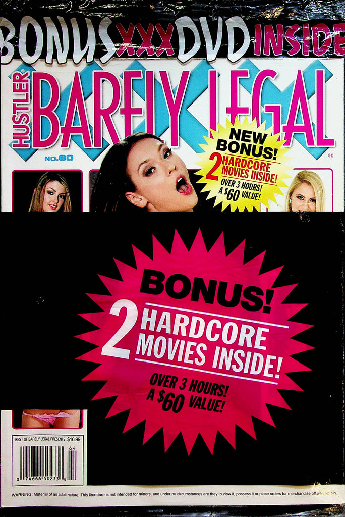 Hustler  Barely Legal  XXX  Magazine  #80  2000  w/DVD   New  012023lm-p