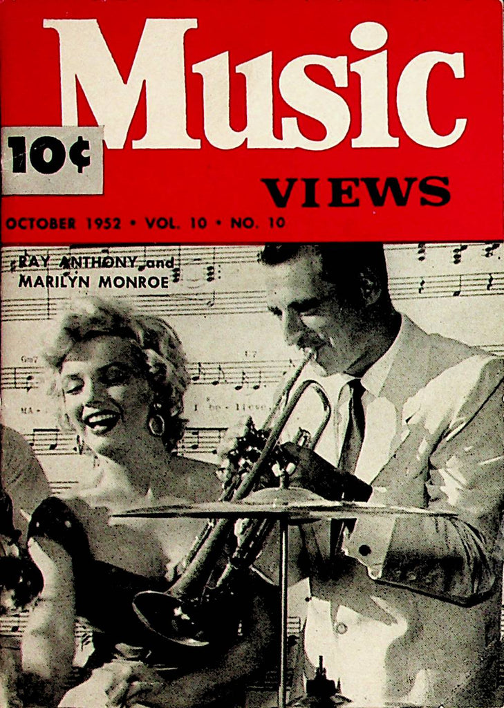 Music Views Digest  Marilyn Monroe and Ray Anthony  October 1952   081320lm-sh