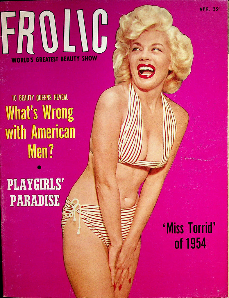 Frolic Magazine   Cover Girl Maria Stinger  April 1954    062322lm-p