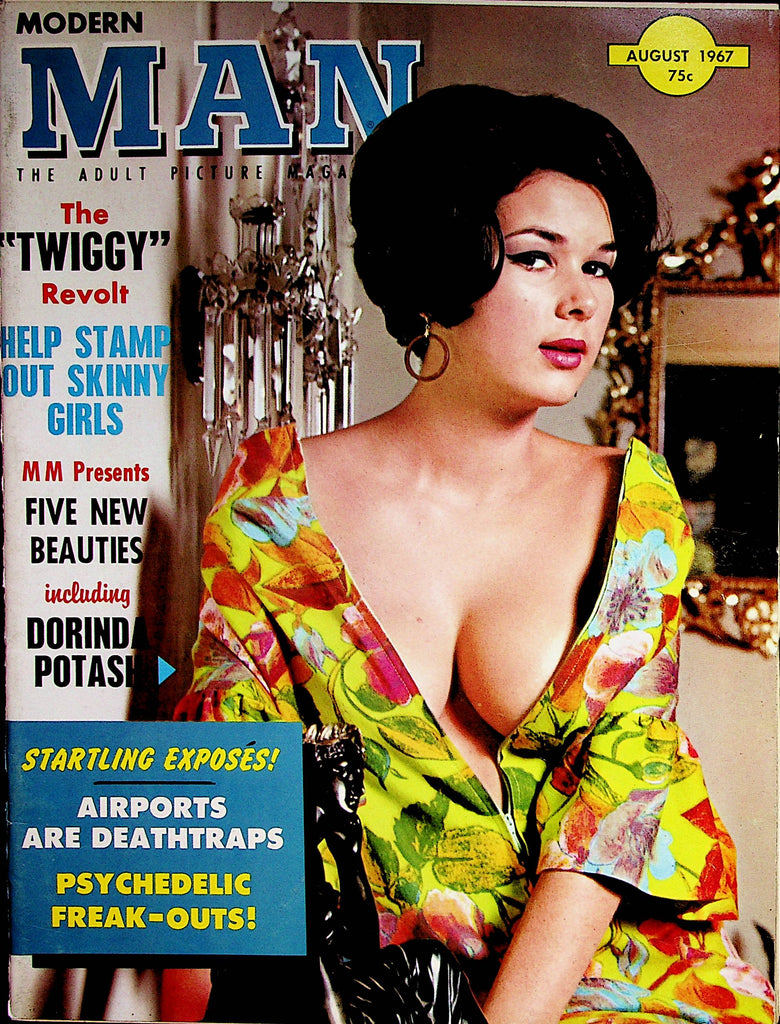 Modern Man Magazine  Covergirl Dorinda Potash  August 1967   062322lm-p2