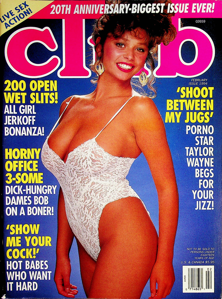Club Magazine   Taylor Wayne  February 1994  20th Anniversary Big Issue!   091122lm-p