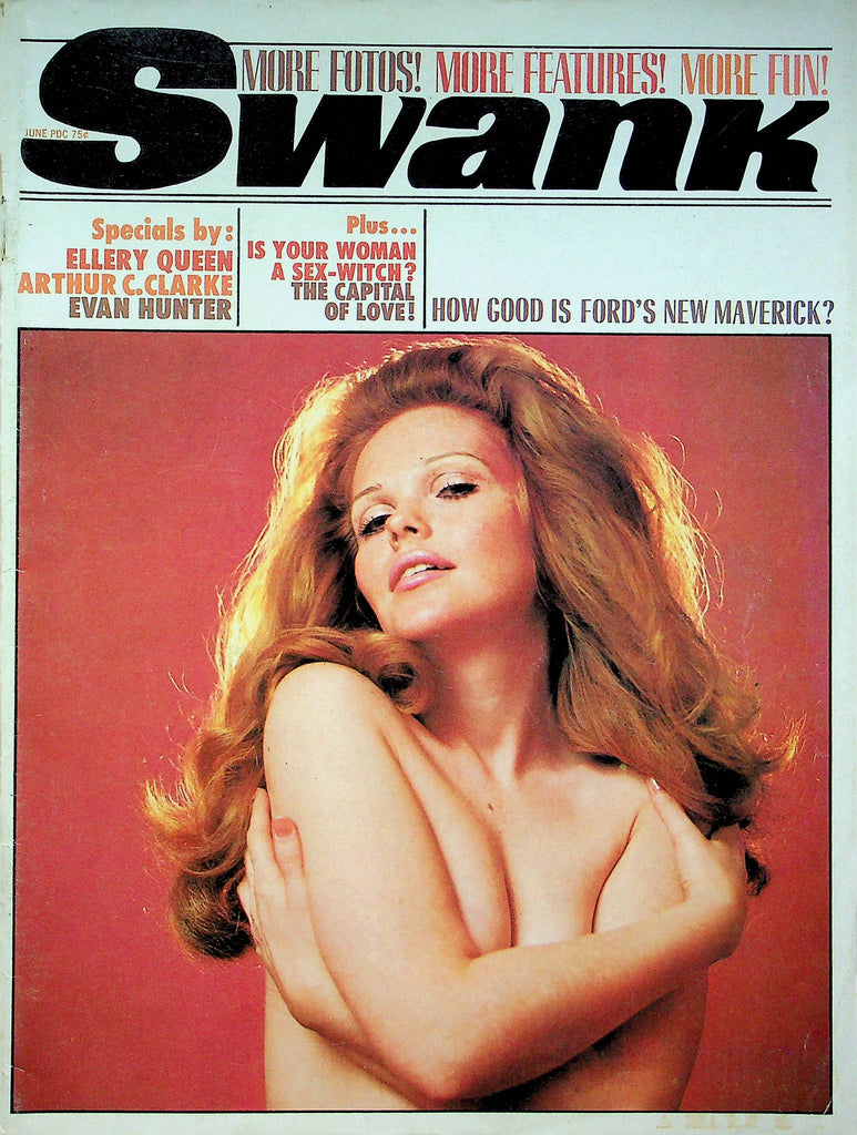 Swank Magazine Ellery Queen Arthur C. Clarke Evan Hunter June 1969 060722RP