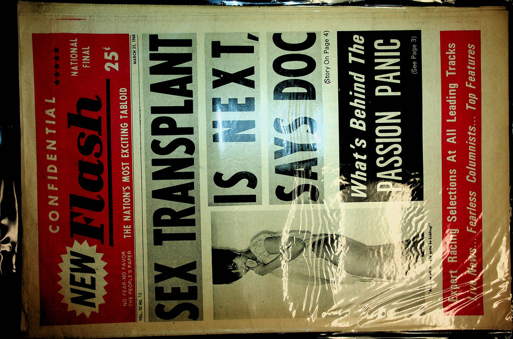 Confidential Flash Newspaper  Sex Transplant / Passion Panic March 23, 1968 100720lm-amsh
