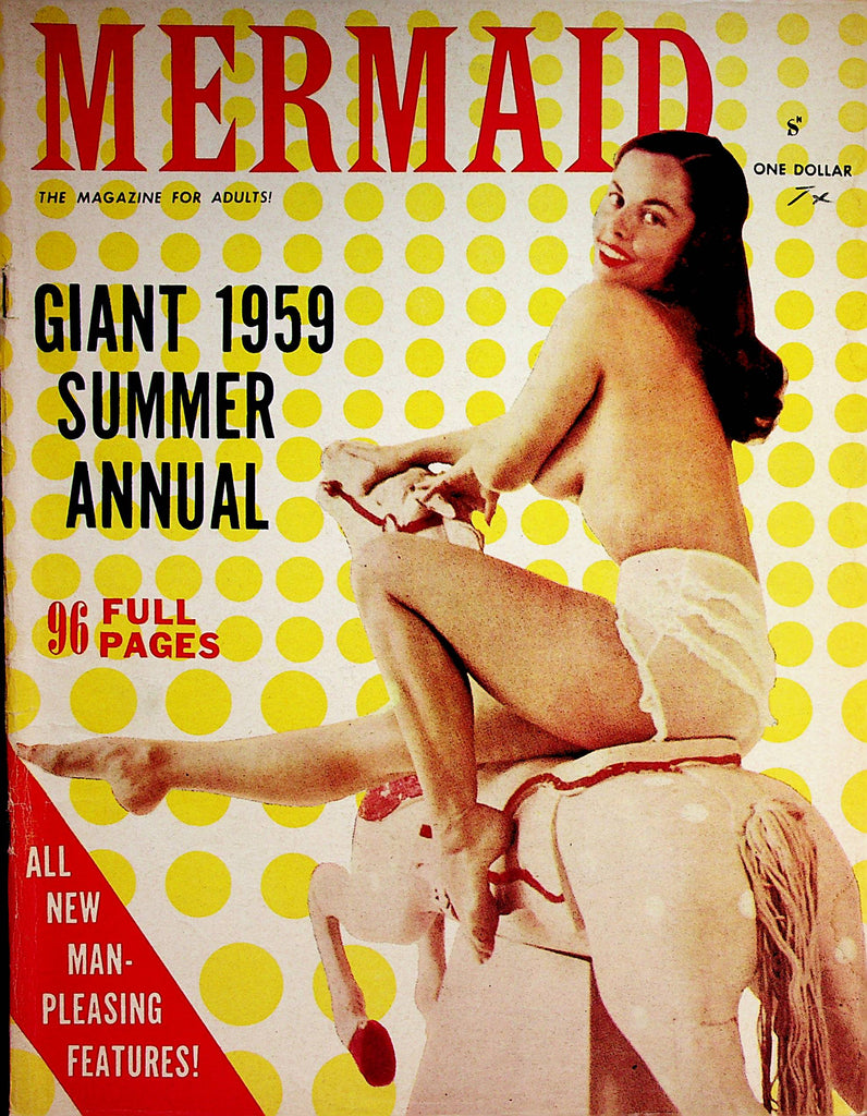 Mermaid Busty Magazine  w/Centerfold Calendar -  Giant 1959 Summer Annual     083122lm-p