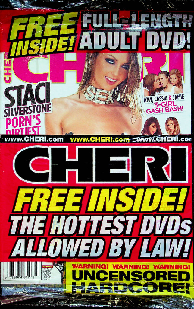 Cheri Magazine Staci Silverstone & Cassia & Jamie June 2013 #202 W/dvd 110822RP2