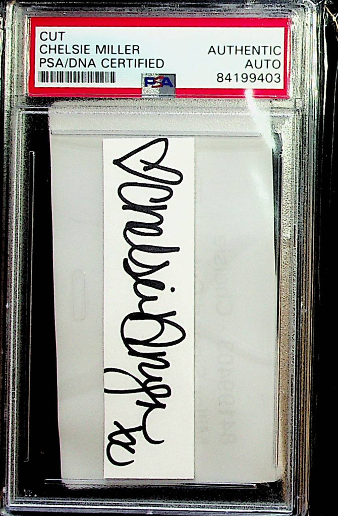 Playboy Playmate Chelsie Miller - Autographed Cut - PSA Authentic 011323lm-p