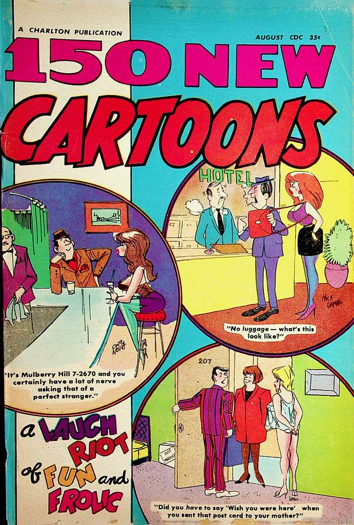 150 New Cartoons Vintage Magazine  Laugh Riot Of Fun And Frolic  #35 August  1970    100421lm-dm