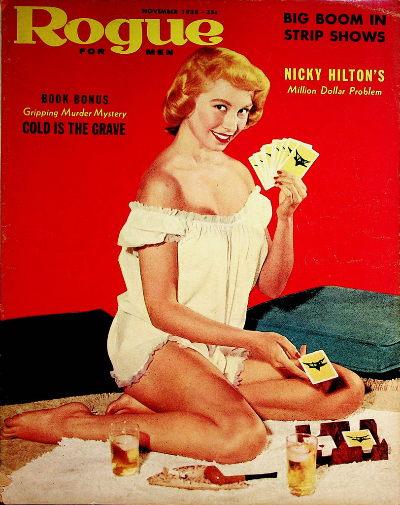 Rogue Vintage Magazine  Nicky Hilton Of Hilton Hotels  November 1958   083122lm-p
