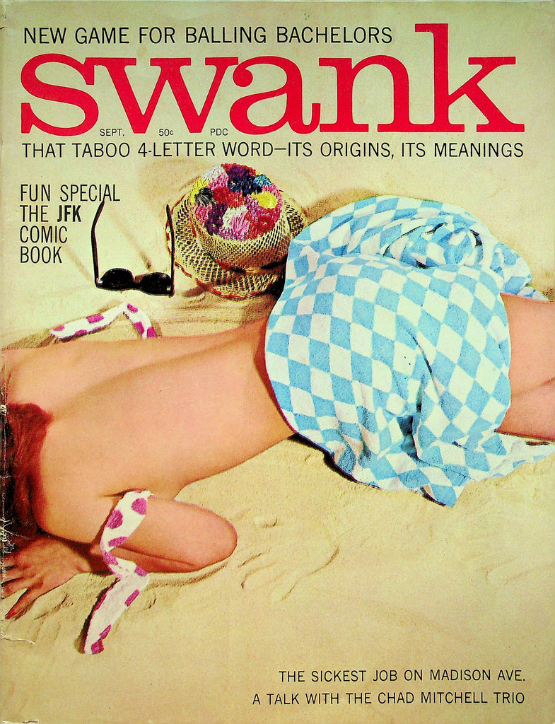 Swank Magazine JFK Comic Book & Chad Mitchell Trio September 1963 051322RP