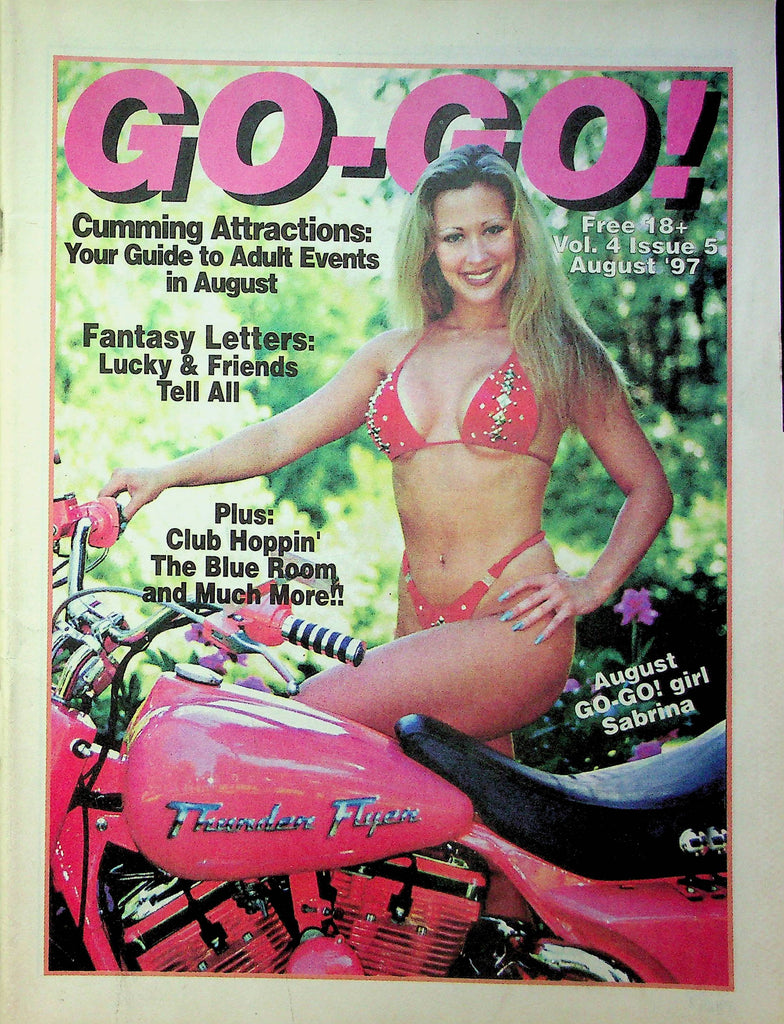 Pennsylvania Adult Entertainment Guide The Go-Go! Magazine Ft. Sabrina & The Blue Room August 1997 033123RP