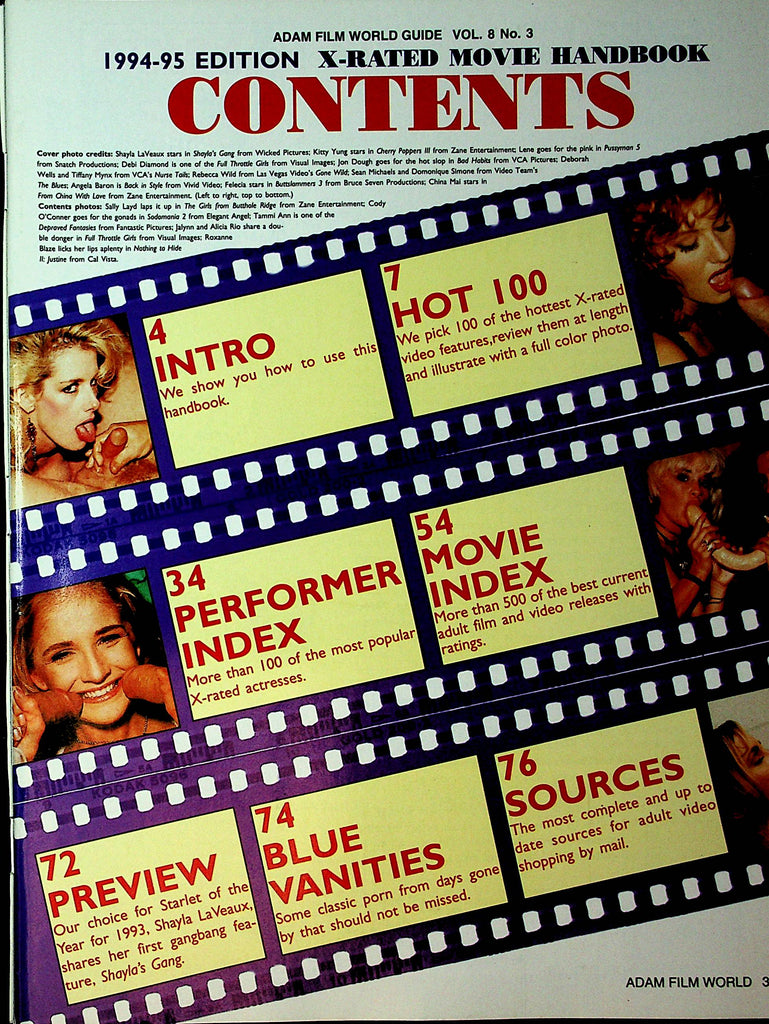 Adam Film World Guide  Janine  1994-1995 Edition   Readers Copy   061821lm-dm