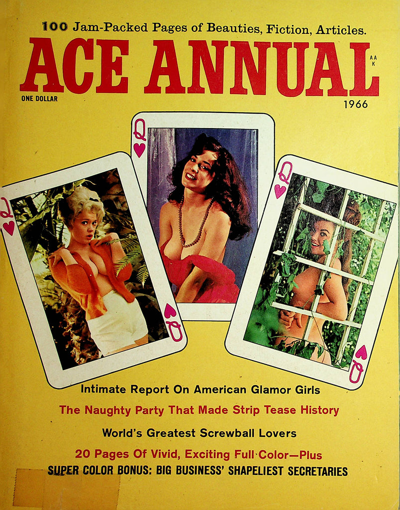 Ace Annual Busty Magazine  Super Color Bonus Shapeliest Secretaries  1966   121421lm-dm