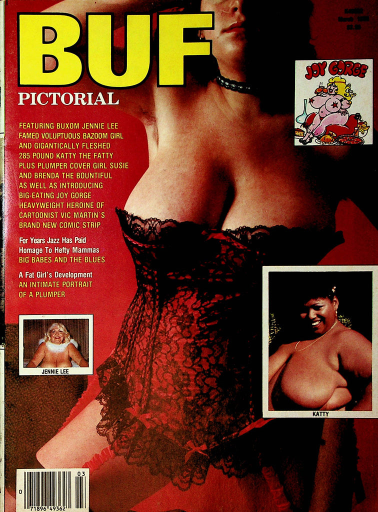 BUF Pictorial Magazine   Covergirl Susie/ Buxom Jennie Lee  March 1985    100221lm-dm