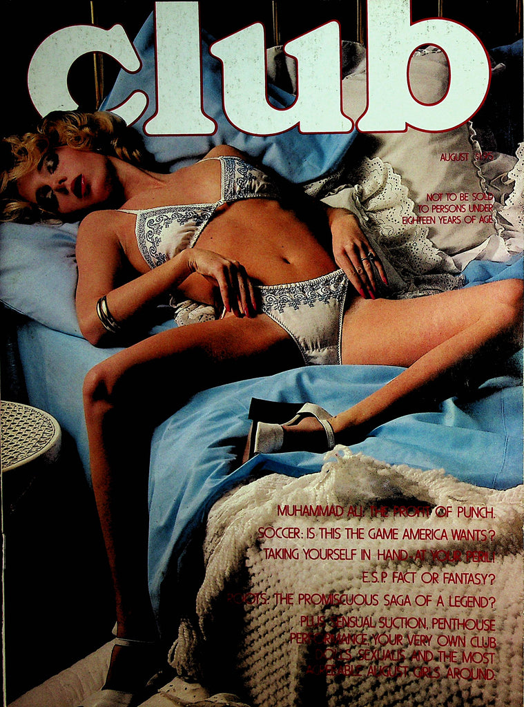 Club Magazine   Covergirl Arlene / Muhammad Ali Interview  August 1977    Paul Raymond   022822lm-p