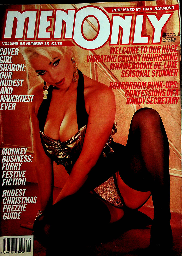 Men Only Magazine  Covergirl Sharon  vol.55 #13  1990 Paul Raymond   021522lm-p