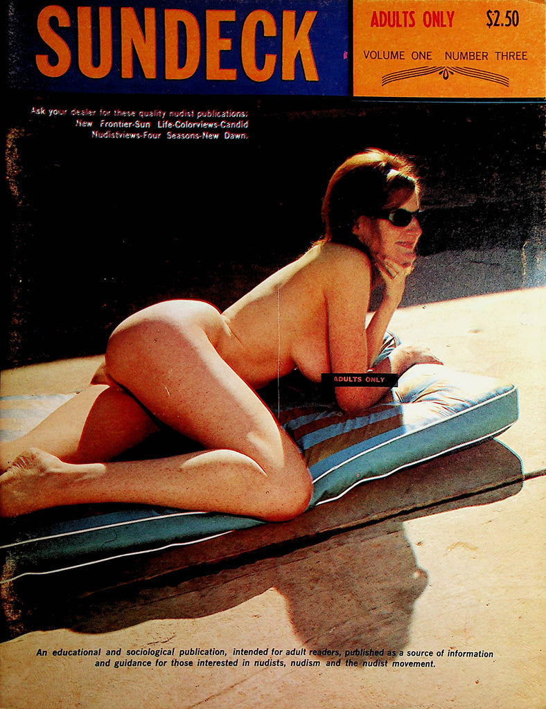 Sundeck Nudist Magazine  The Nudist Movement  vol.1 #3  1960's     101121lm-dm