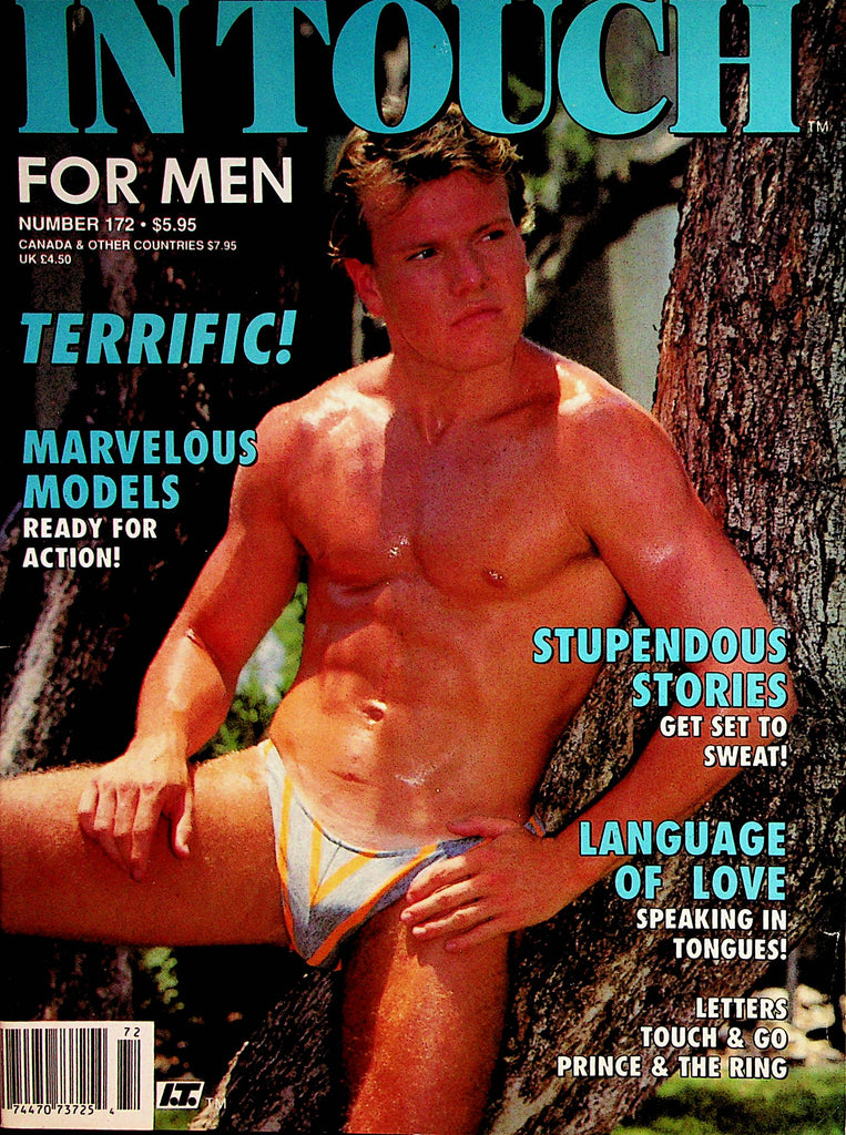 In Touch For Men Gay Magazine   Coverguy Steven Gibson  #172  1991    081322lm-p2
