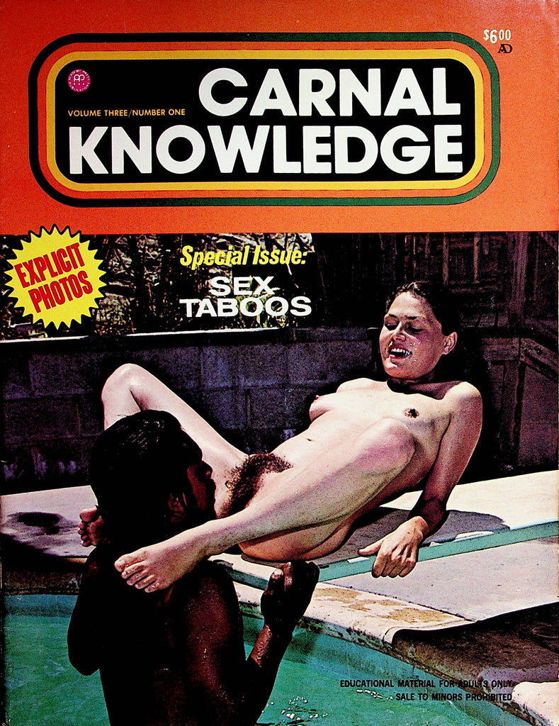 Carnal Knowledge Magazine  Special Issue: Sex Taboos  vol.3 #1  1976    072222lm-p