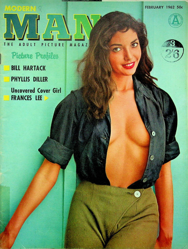 Modern Man Magazine Bill Hartack Phyllis Diller February 1962 061622RP