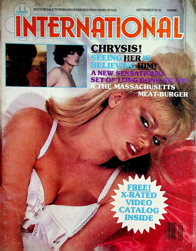 Club International Magazine  Chrysis / Long Dong Silver  September 1980 Paul Raymond     092422lm-p