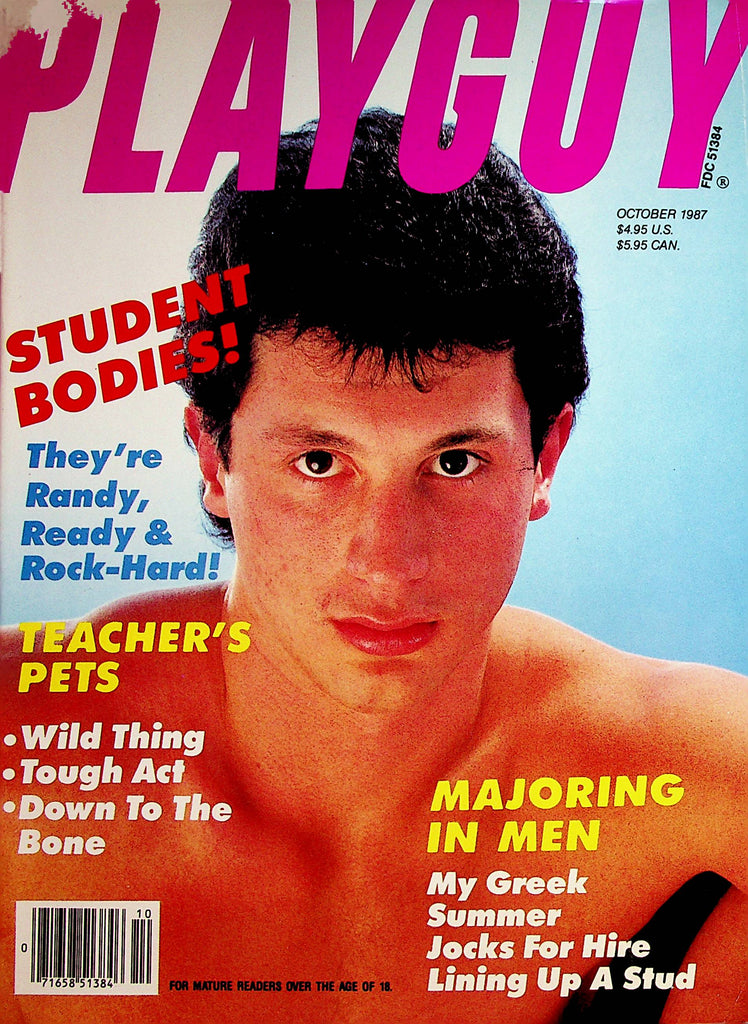 Playguy Gay Magazine  Student Bodies Randy, Ready & Rock-Hard!  October 1987     080522lm-p