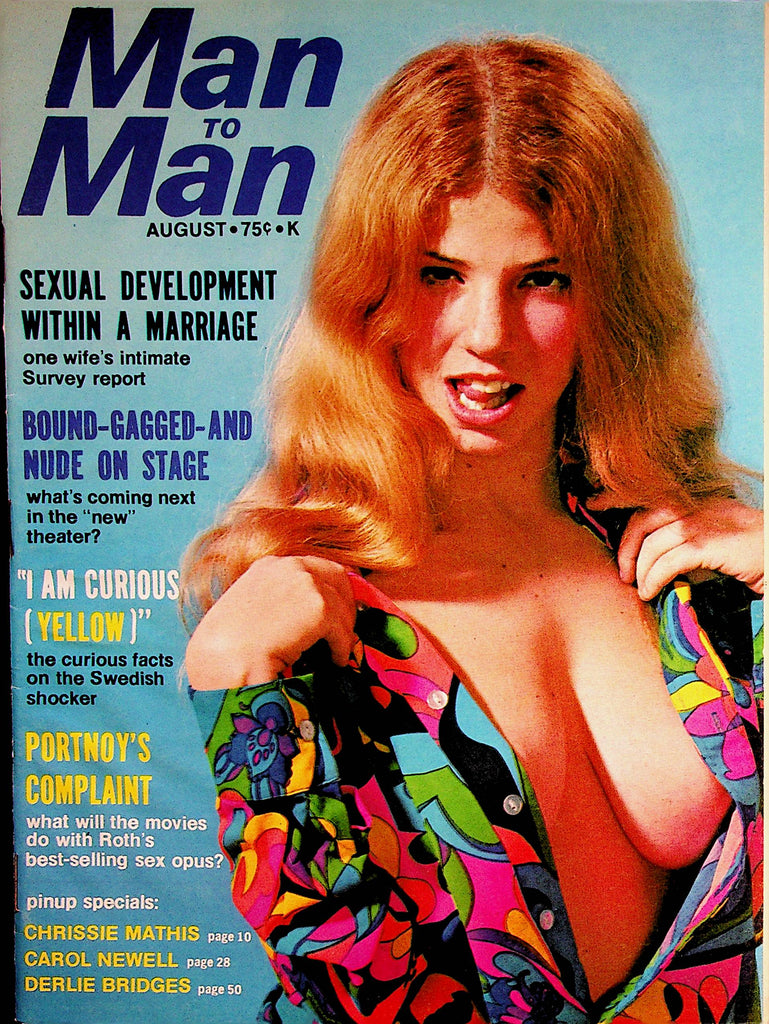 Man To Man Magazine  Cover and Centerfold Girl Carol Newell  August 1969    070422lm-p