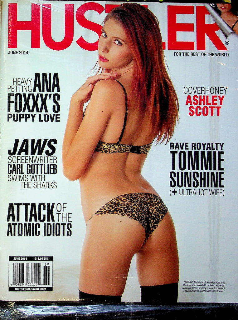Hustler Adult Magazine Ana Foxxx & Ashley Scott June 2014 W/DVD 032723RP3