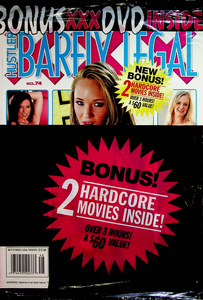 Hustler  Barely Legal  XXX  Magazine  #74  2000  w/DVD   New  012023lm-p