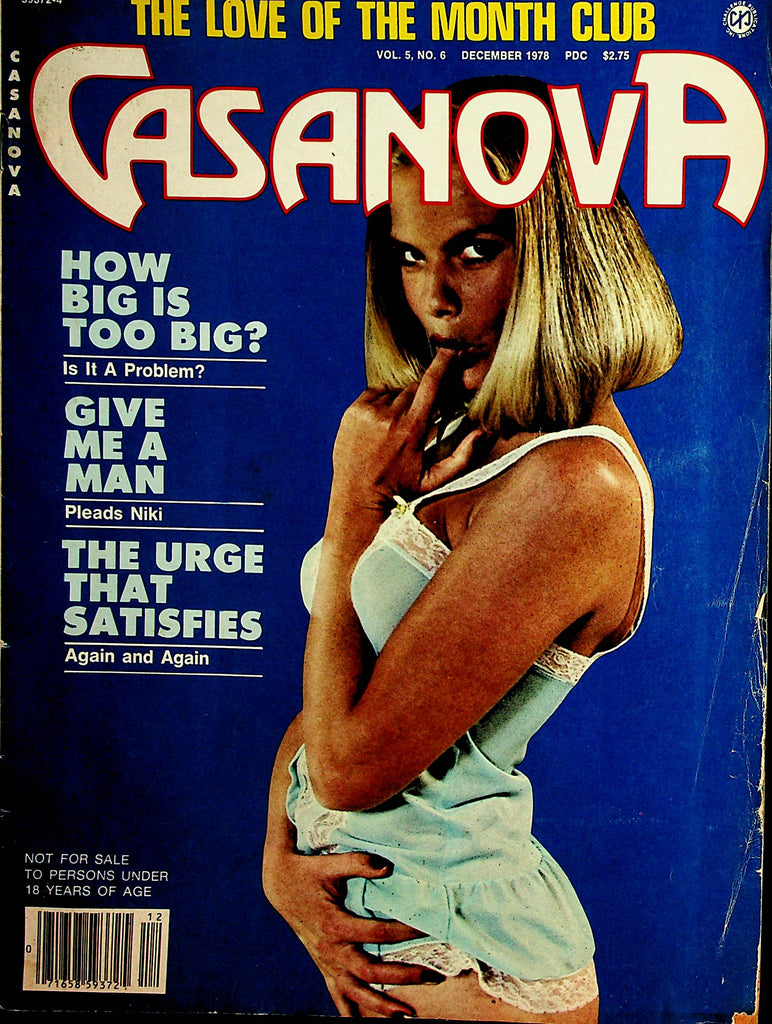 Casanova Vintage Magazine  Centerfold Girl Nancy 1978   012722lm-dm