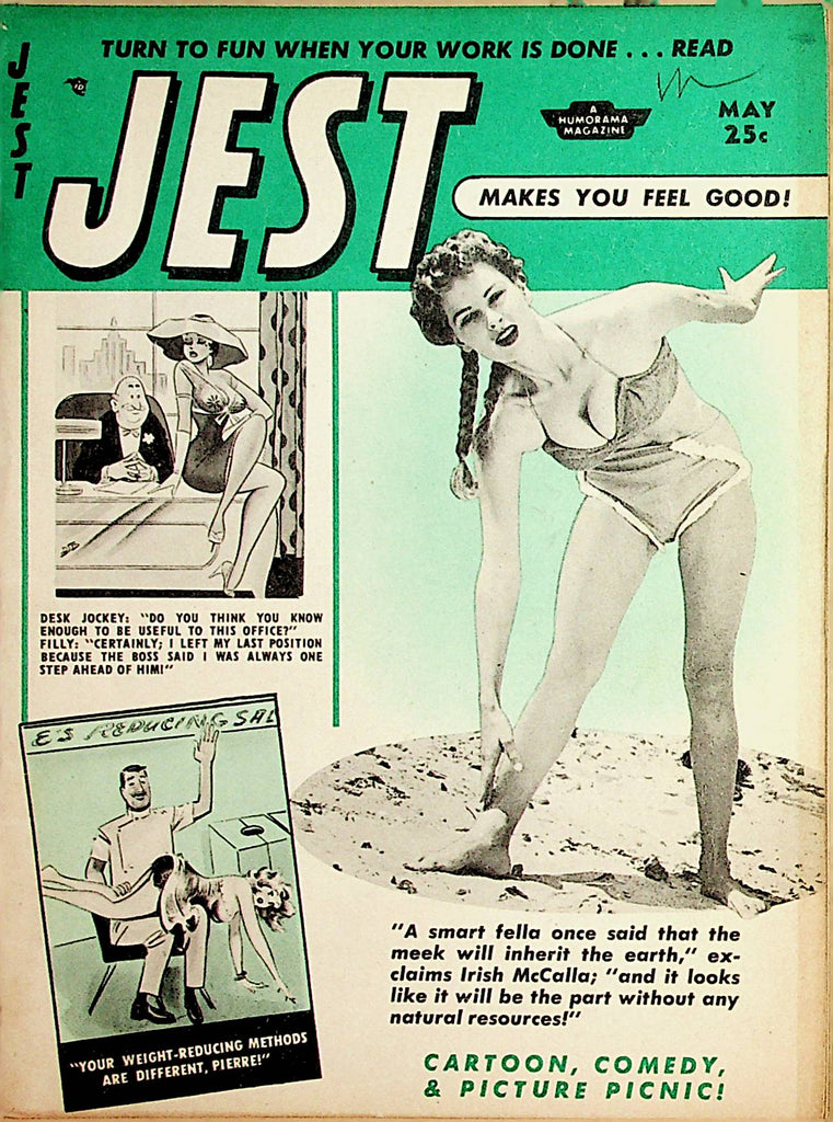Jest Vintage Digest  Gals & Humor / Covergirl Irish McCalla  May 1957  Humorama    032322lm-p
