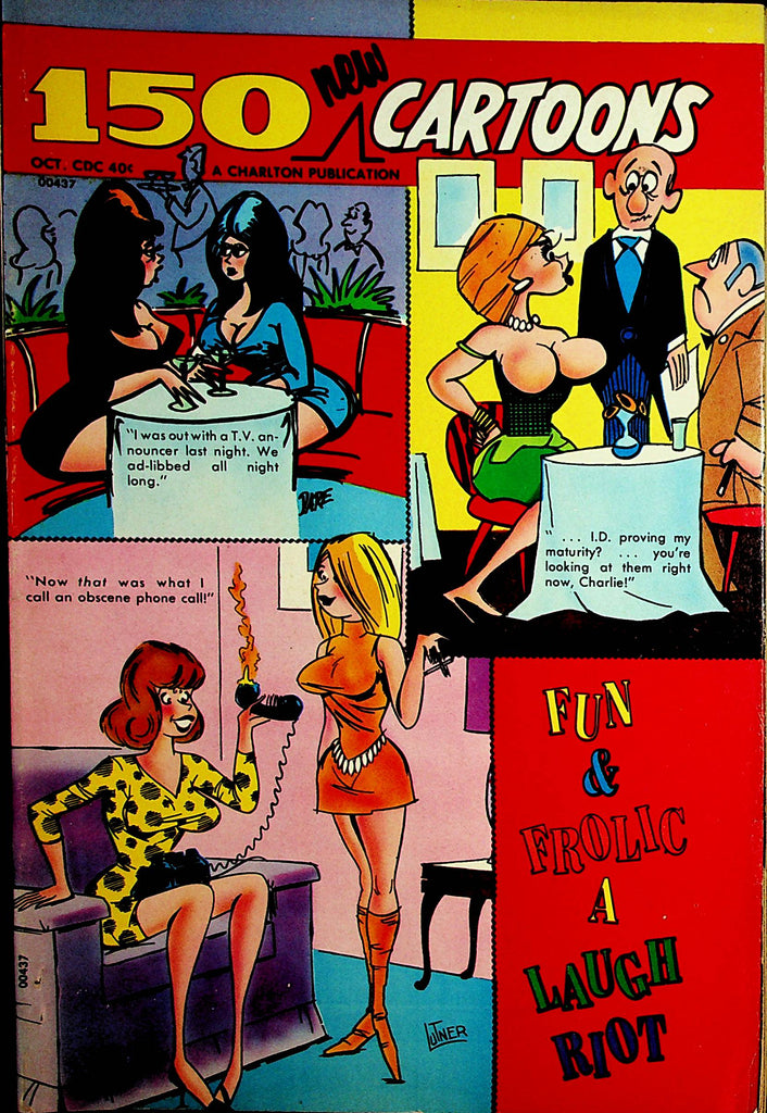 150 New Cartoons Vintage Magazine  Laugh Riot Of Fun And Frolic  #48 October 1972    100421lm-dm