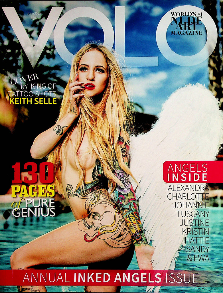 Volo Nude Art Magazine  Covergirl Alexandra #26 2015  Annual Inked Angels Issue  022723lm-p