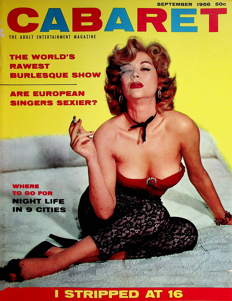 Cabaret Magazine  Queen Of The Month Centerfold June Harlow  September 1956    062322lm-p