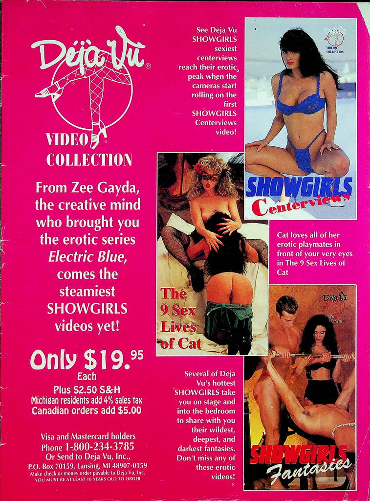 Deja Vu Showgirls Magazine Tami Monroe & Brooke & Mickey Ray 1994 072522RP