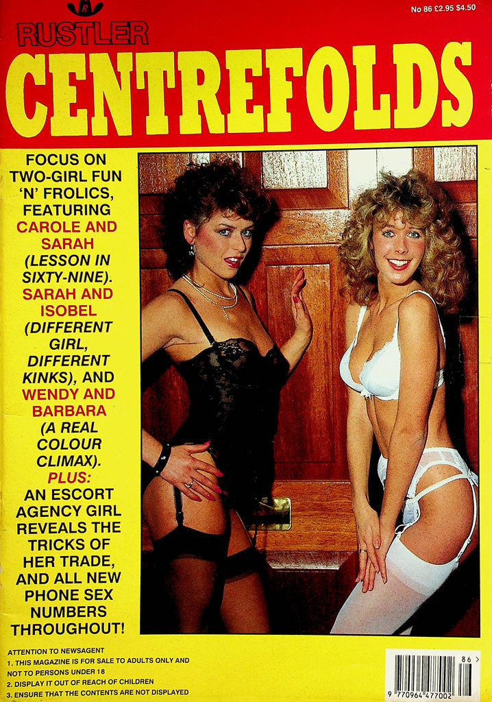 Rustler Centrefolds Magazine  Carole And Sarah  #86  1980's     012023lm-p