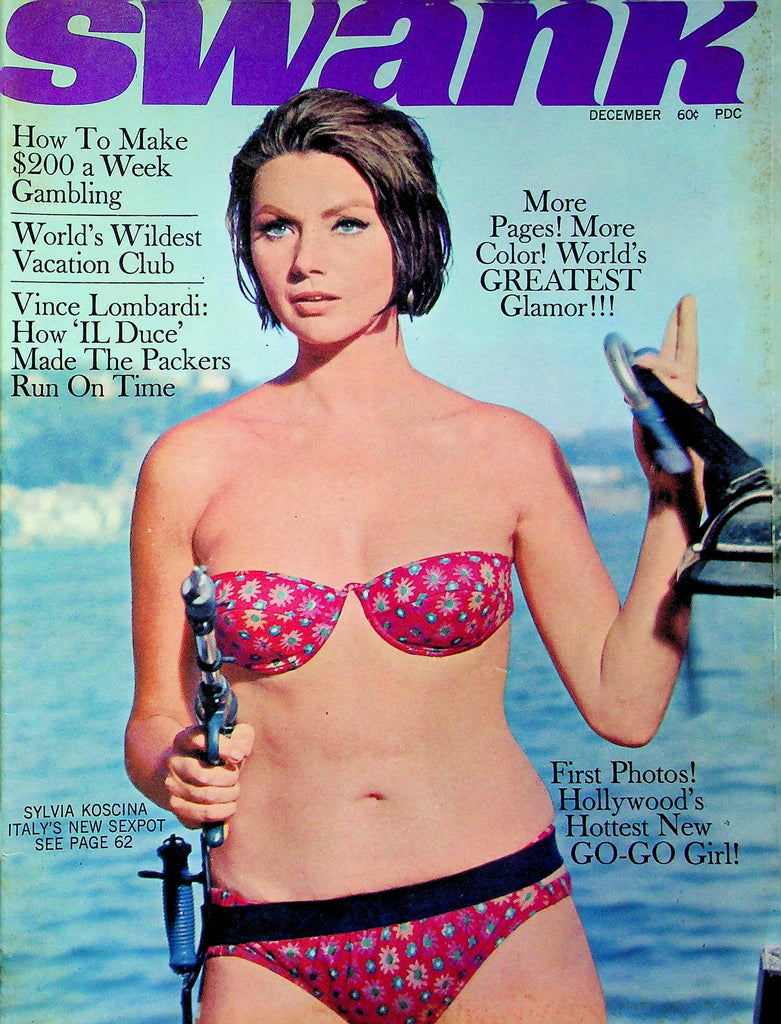 Swank Adult Magazine Sylvia Koscina & Vince Lombardi December 1967 032923RP