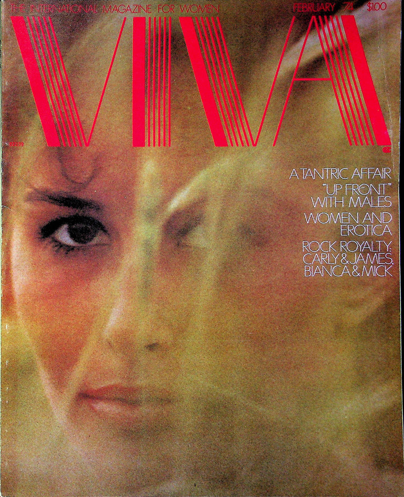 Viva Magazine Rock Royalty Carly Simon & James & Bianca & Mick Jagger February 1974 022023RP